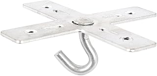 uxcell Cross Design Base Metal Ceiling Fan Fixture Mount Hook Hanger Holder