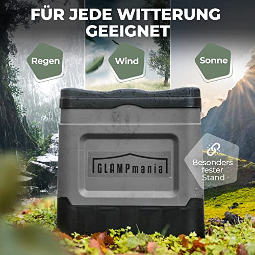 Campingtoilette GLAMPmania ohne Chemie – Stabil und Praktisch