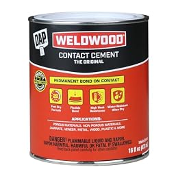 DAP Weldwood Original Contact Cement, Tan, 16 Oz (7079800271)