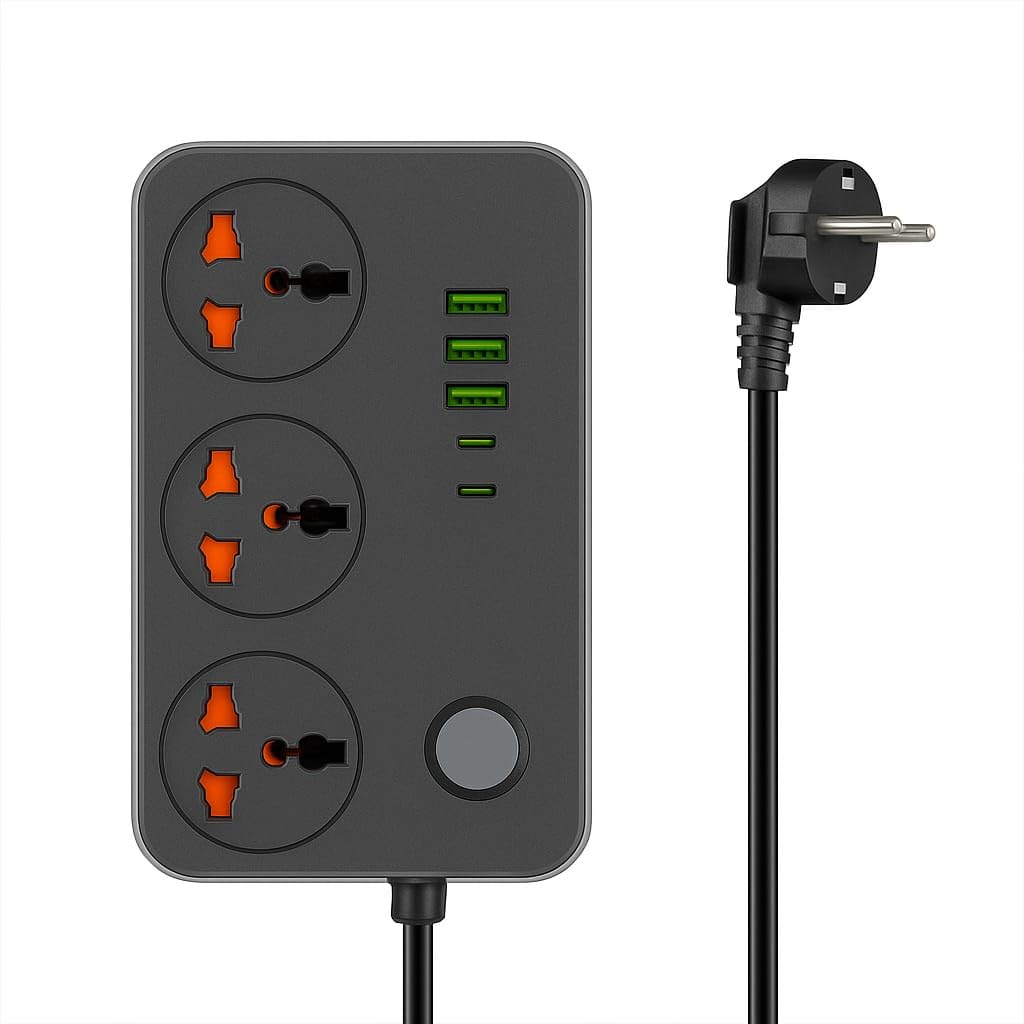 FREDI HD PLUS Extension Board Camera with 1080p Full HD Video | Built-in 32GB Memory | WiFi App View on Phone & PC | 3 AC Sockets + 5 USB Ports | Loop Recording | No Battery Needed – Plug & Use-image-41