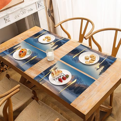 Lot de 8 sets table Noël 30x45cm antidérapants et imperméables - 4