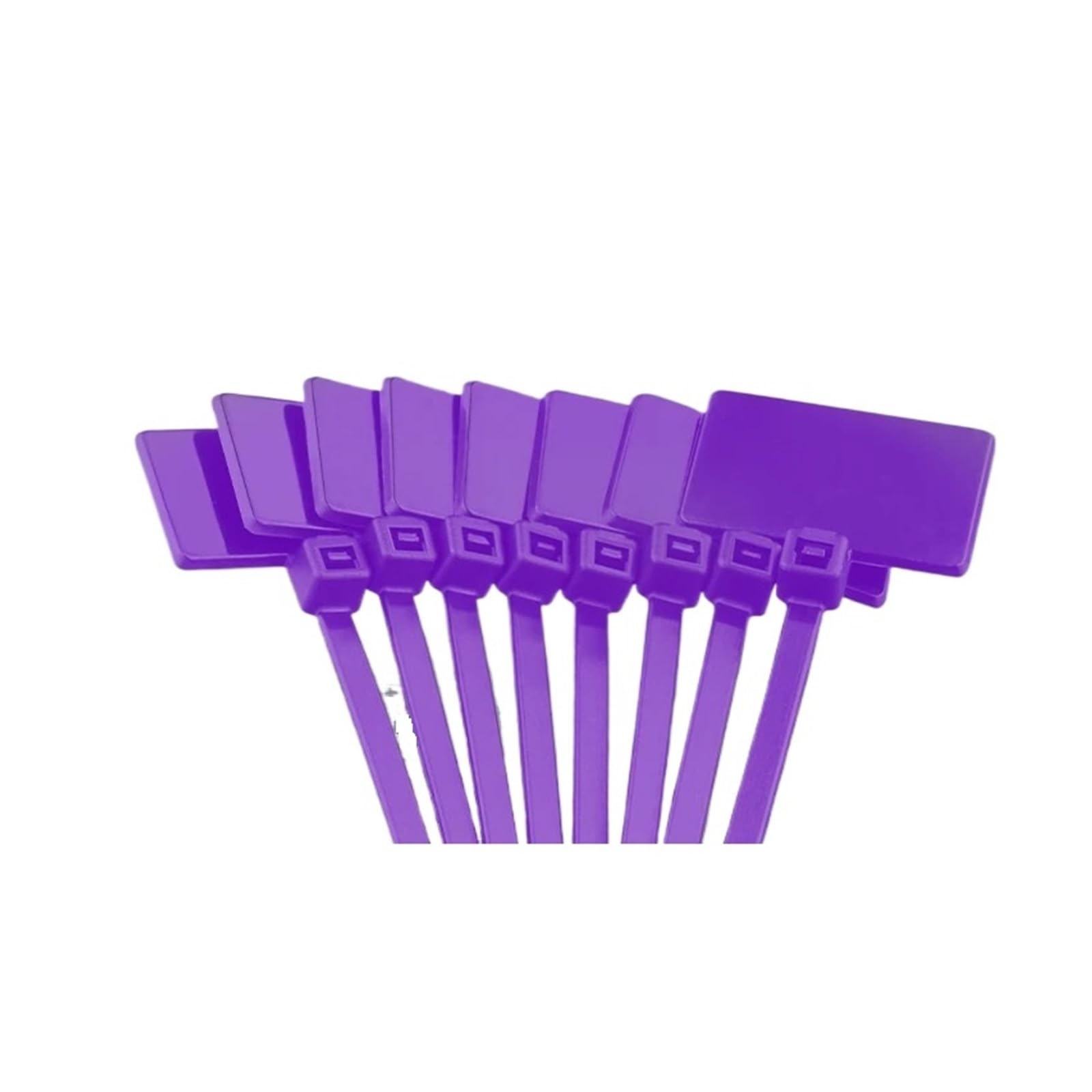 Cable Zip Tie Wire Zip Ties Self-Locking Plastic, Cable Tag Labels Self-Locking Ties 100PCS Multicolor 4x150mm(Purple)
