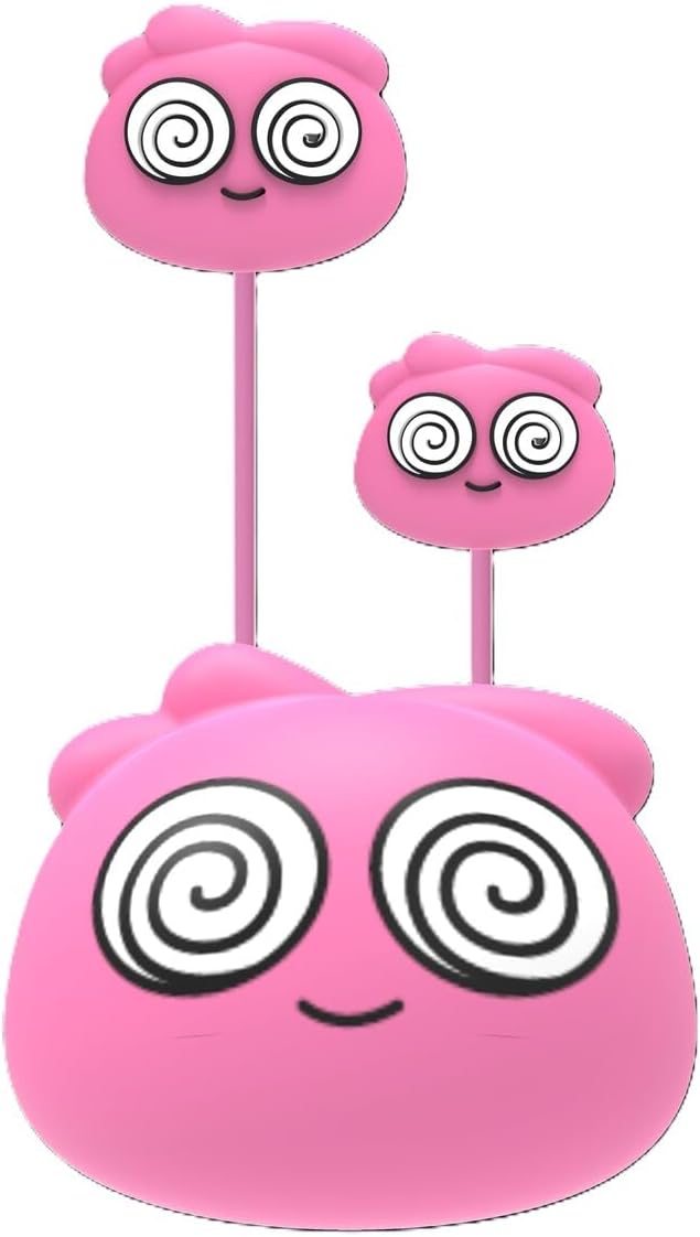 Jellie Drops Wired Earbuds for Kids, Featuring Colorful Characters. Silicone Storage case, 3.5mm aux, USB C Adapter, Volume Control, School Ready, Cute, Lightweight, and Compact. (Pink)