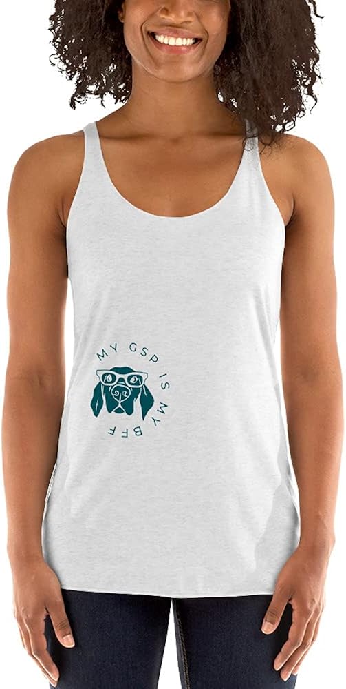 GSP German Shorthaired Pointer Dog Racerback Ladies Tank Vest TShirt