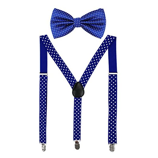 Tirantes & Pajarita Adulto Con Punto Corbata De Lazo Para Hombre Y Mujer Vario Color De 2.5 Cm Ancho (3)