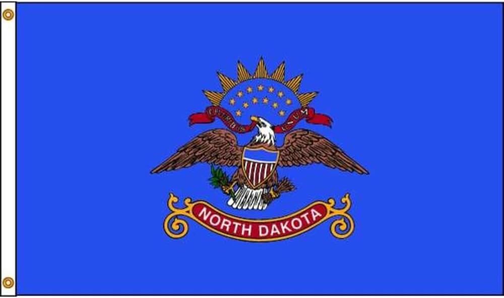 Annin Flagmakers North Dakota State Flag USA-Made to Official State Design Specifications, 4 x 6 Feet (Model 144170)