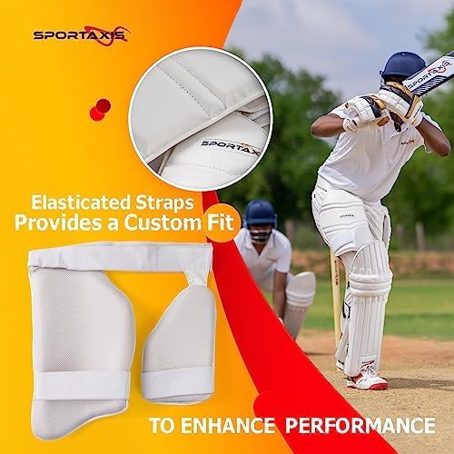 SPORTAXIS Cricket Thigh Guard Pad Set for Adult and Youth for Lower Body Protection