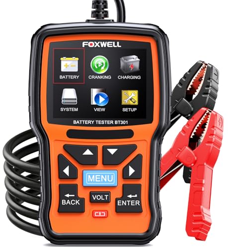 FOXWELL BT301 Car Battery Tester 12V, Battery Load Tester...