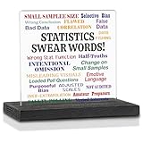 Funny Office Gifts for Statistics, Satire Work Gifts for Statistics, Swear Words Work Office Gifts for statistician, Joke Gifts for Statistics, Funny Humor Signs Desk Decoration VAK354