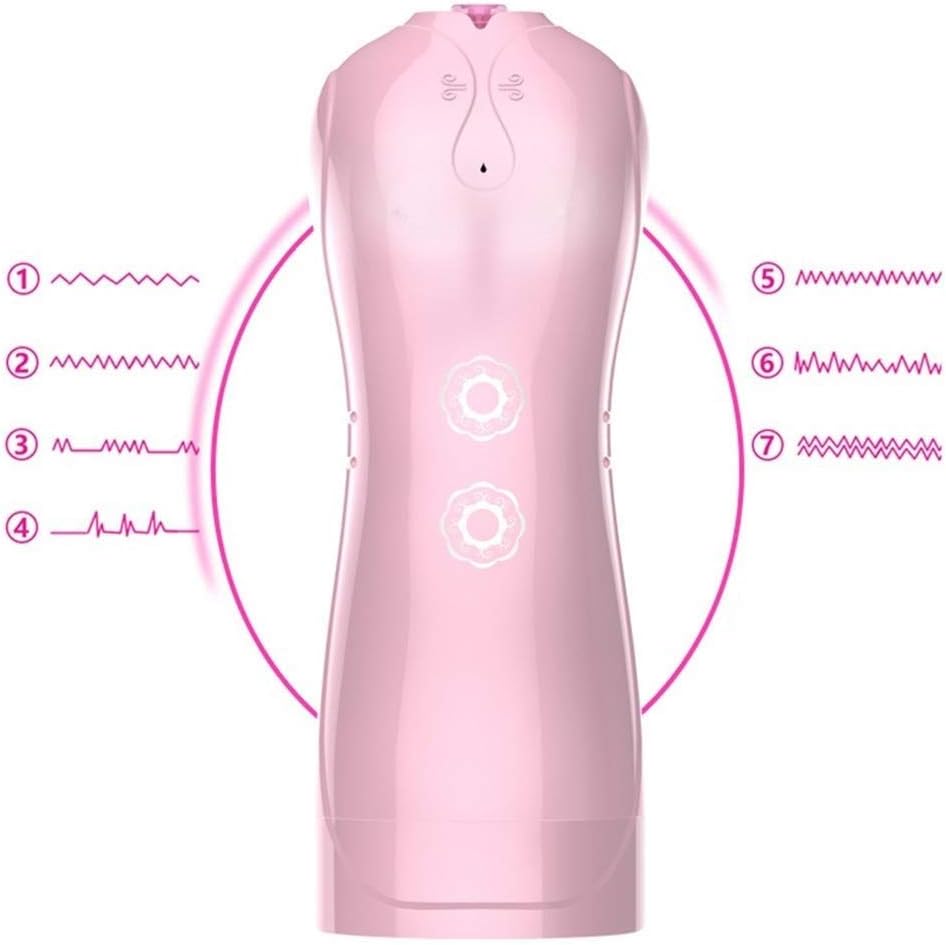 SHOOPPEE 2 in 1 Voice Interactive Relaxation Device for Men,Piston Telescopic Rotation Automatic Male handsfree Sucker,Men Adullt Toys Six Toys for Male Automatic Temperature Sucking Toy SHOOPPEE
