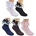 Deer Mum 5 Paris Girl's Princess Cutie Style Cotton Socks (Pack 5) (M)