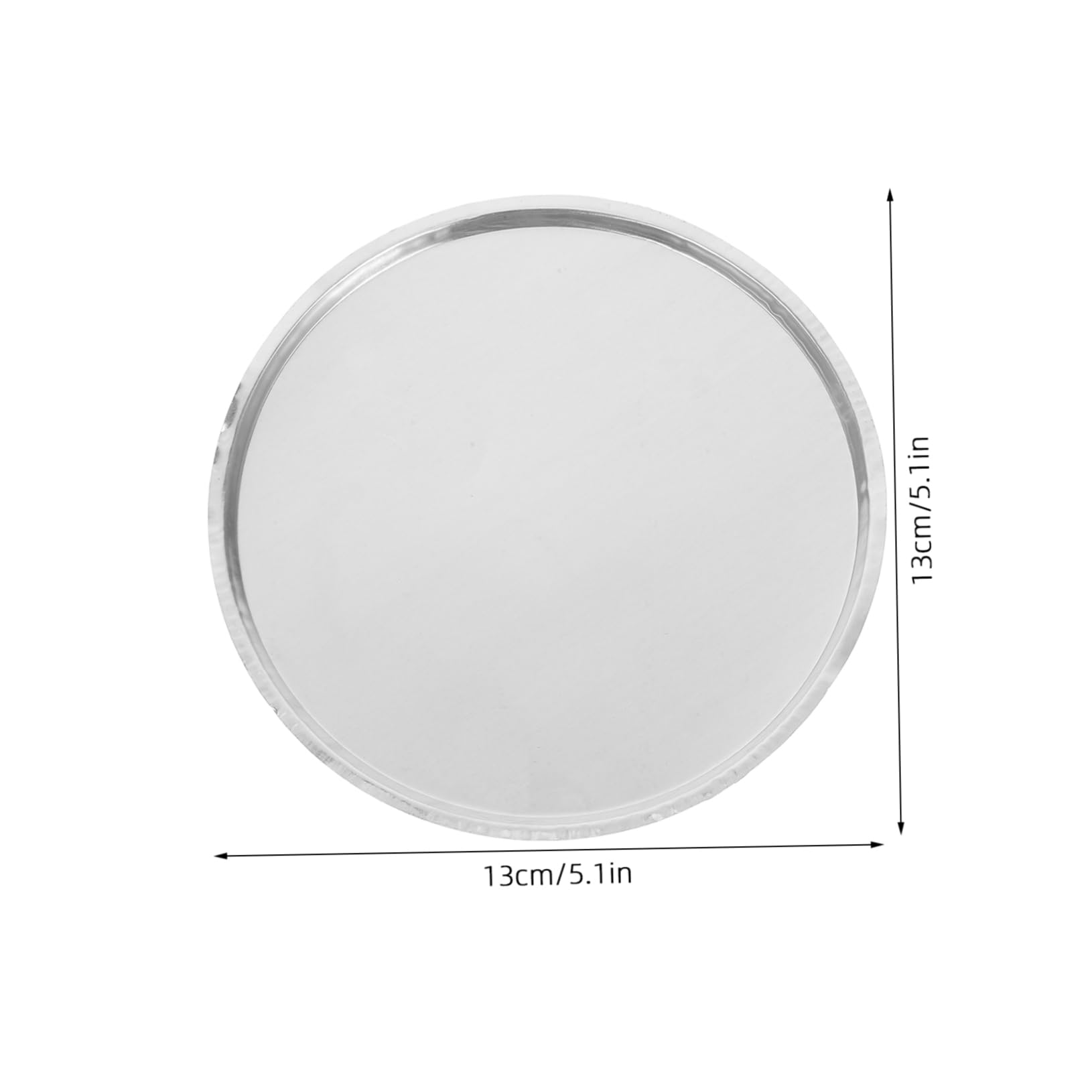 PRETYZOOM Aluminum Weighing Containers 10pcs Lab Weighing Dishes 50ml Trays for Industrial Use