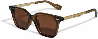 نظارات شمسية رجالية فاخرة بتصميم معدني أنيق وحماية UV400 - مثالية للقيادة والأنشطة الخارجية