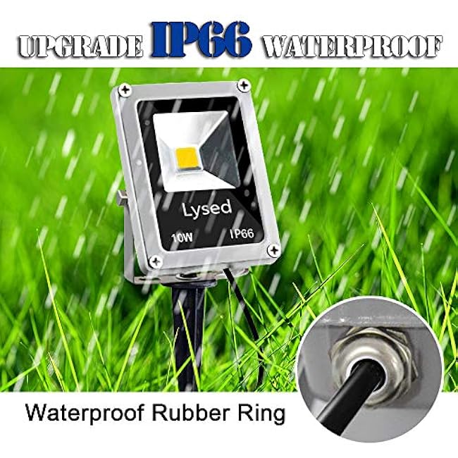 10W Low Voltage LED Landscape Lights, Bowfishing Lights Warm White 12V Spotlights for Garden Pathway, Yard, Lawn, Wall, Trees Lighting, Outdoor Spotlight with Spike Stand(10 Pack)