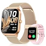 Smart Watch for Women, Answer/Make Call, 1.85"HD Ultra-Clear Screen Fitness Watch with Heart Rate/Sleep/SpO2 Monitor, 120+ Sport Modes, IP68 Waterproof Fitness Tracker, Smartwatch for iOS/Android