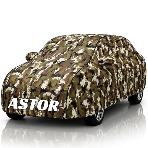Image of Safe-Cars New Jungle 100% Waterproof Astor Car Cover | Polyester Car Body Cover for Rain & Sun | UV Protection, Dustproof, Scratch Resistant, Windproof, Heat Resistant, Custom Fit
