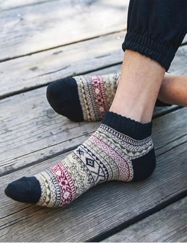 Men’s Winter Socks Ankle Cabin Warm Thick Knit Cozy Soft Casual Vintage Winter Cotton Athletic Casual Gifts Man Sock4