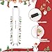 AWSOLAR 3 Pack Lichterkette Halskette Weihnachten, Lichterkette zum Umhängen mit 3 Modi, Farbenfroh, Silvesterparty Zubehör