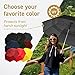 EEZ-Y Compact Travel Golf Umbrella, 58 Inch Collapsible Windproof Umbrellas for Rain w/Double Canopy - Lightweight, Portable & Break Resistant – Charcoal Gray