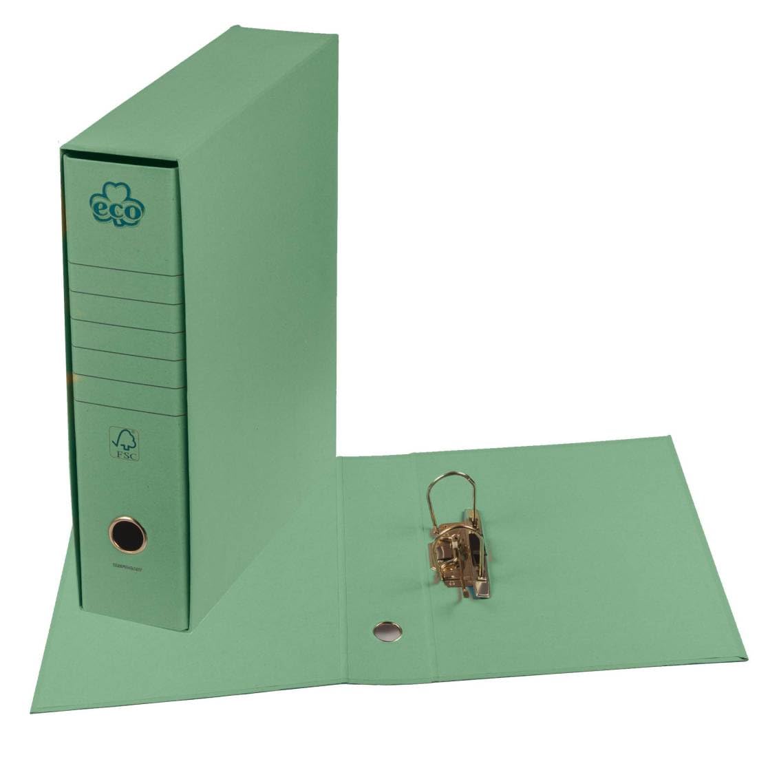 62073 Registratore Eco New Verde Dorso 8Cm F.To Protocollo