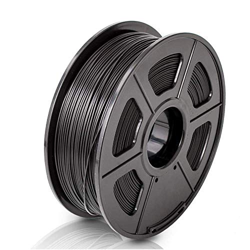 Colorfish 3D Drucker Filament PLA 1,75 mm - Schwarz (Maßgenauigkeit +/- 0,02 mm) Umweltfreundliches PLA 3D Filament für 3D Drucker und 3D Stift