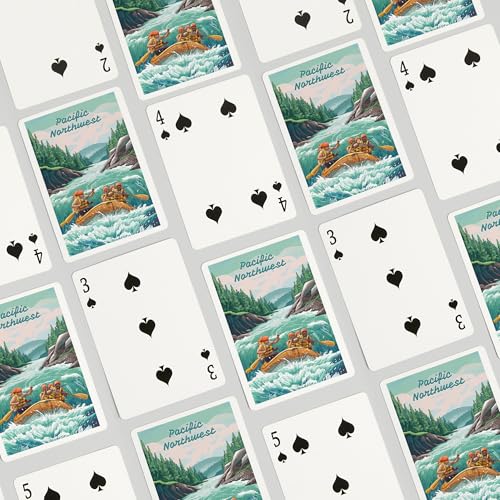 Baraja de poker tamaño estándar con 52 cartas miniatura 4