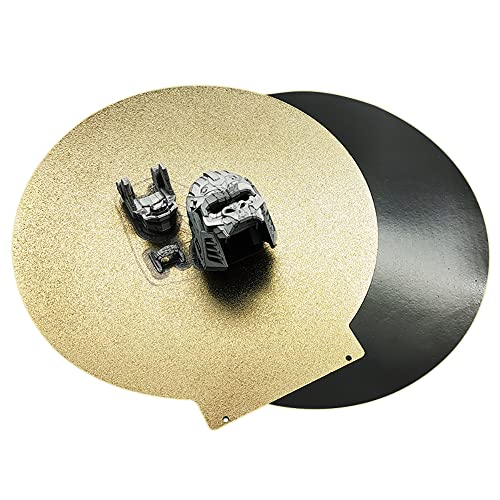 Round 120mm in Diameter Flexible Spring Steel Platform Magnetic Build Plate【Textured Double Sided PEI Sheet】for Monoprice Mini Delta v2 3D Printer