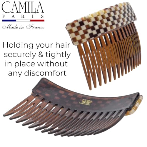 Image of Camila Paris CP3800 Hair Side Comb, 3 inch Small French Twist Hair Combs Clips