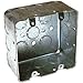 Hubbell+Raco+0683+Two+Gang+4%22+Square+Box+With+Knockouts