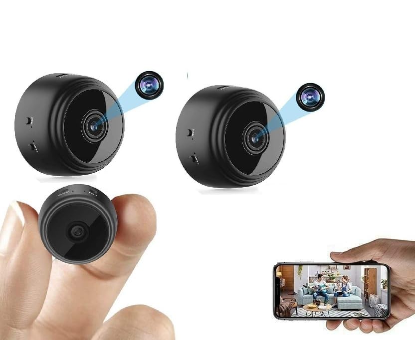 EYETECH Mini Wi-Fi Full HD 720P-1080P Wireless Magnet Camera Motion Audio and Video Live with Wireless Recorded Magnet with Night Vision and Motion Detection (Magnet Camera 3)