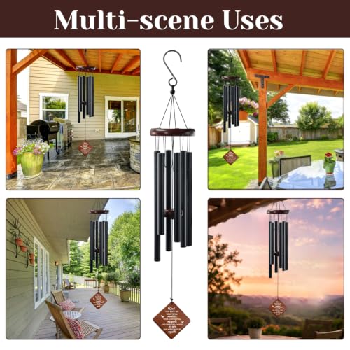 Image of Memorial Sympathy Gifts for Loss of Dad, 36 inch Memorial Wind Chimes for Loss of Father Sympathy Gift, Bereavement Gifts for Loss of Father, Windchimes in Memory of Dad, for Garden, Patio Decoration