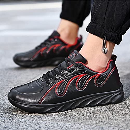 Hbeylia Men's Sporting Hiking Shoes Waterproof Leather Blade Non-Slip Chunky High Heels Walking Climbing Trekking Sneakers Lace Up Lightweight Breathable Backpacking Running Trailing Shoes For Men3