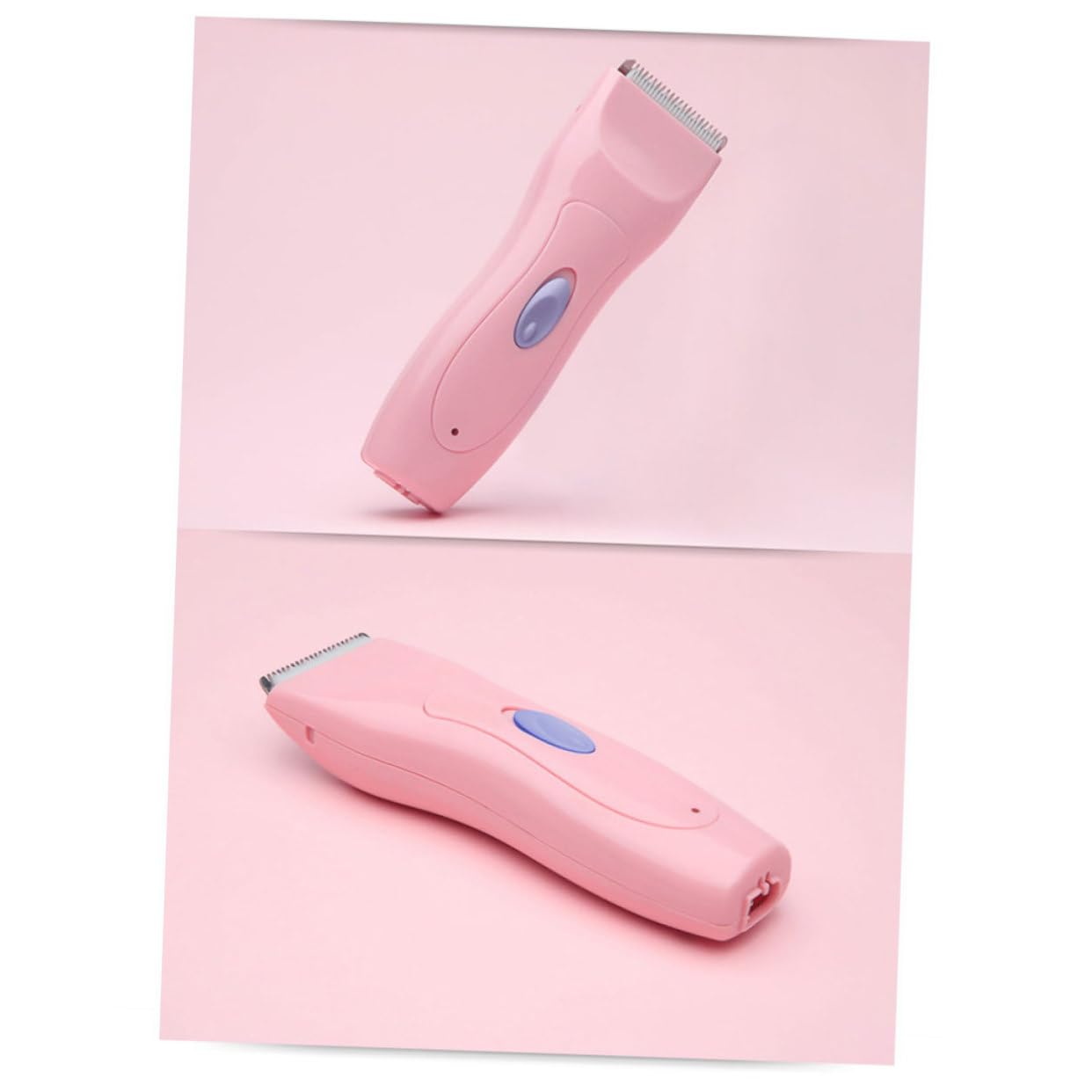 Cortadora de Pelo Eléctrica para Niños, Rosa, Silenciosa | Desmontable y Lavable, Uso en Hogar, Cuerpo Abs Acero Inoxidable Cerámico, para Familias