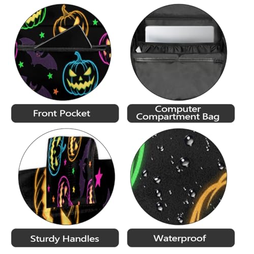 Mochila para laptop 15.6 ligera de Halloween para universidad 5