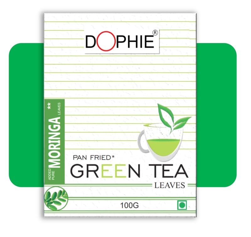 Dophie Green tea loose leaf with Moringa 100g (Pack-1) Herbal Tea, Antioxidant Healthy Properties, Weight Loss, Best for Detox, Green Tea Loose Leaves, Rain Forest Alliance Certified. (B0B75C2C7K) Amazon Price History, Amazon Price Tracker