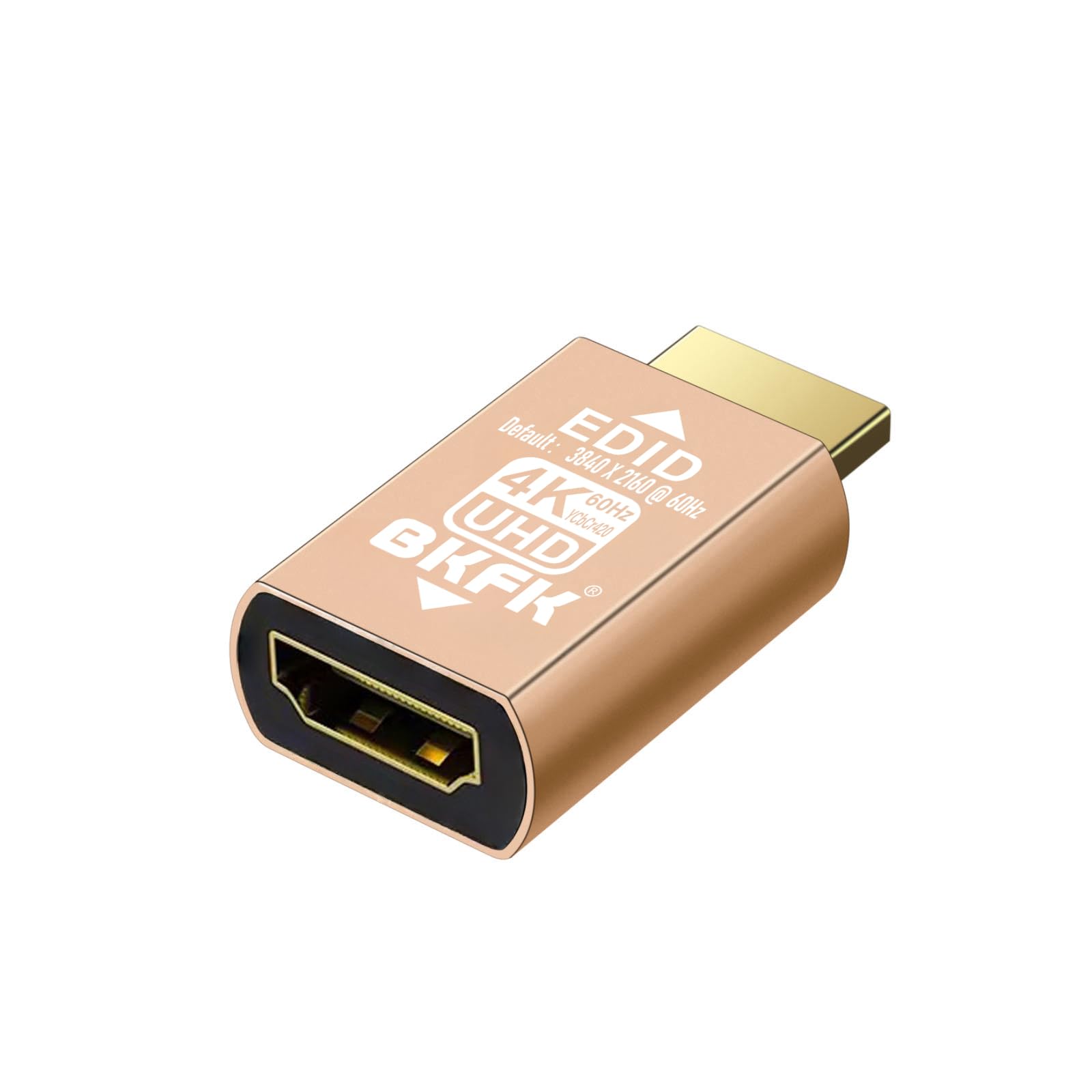 HDMI edid Emulator Adapter, 4K 60Hz（default2160P） emulators,Reliable Pass-Through for Extender/AV Receiver/Video Splitters