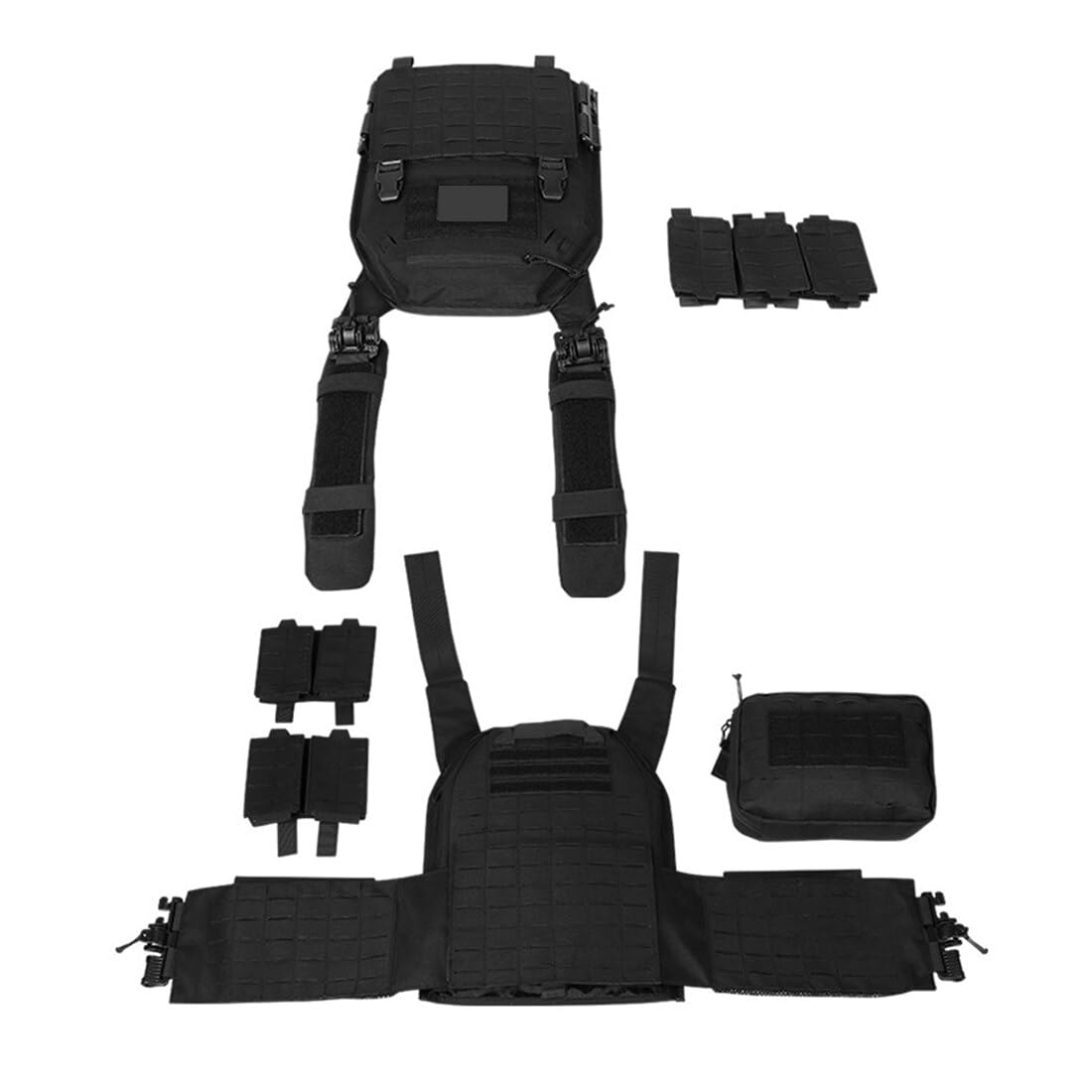 Verstellbare, leichte Taktische Weste mit Schnellverschluss für Militärbegeisterte, Molle-Militär-Kampftrainingsausrüstung für Airsoft, CS-Spiele und Outdoor-Sport