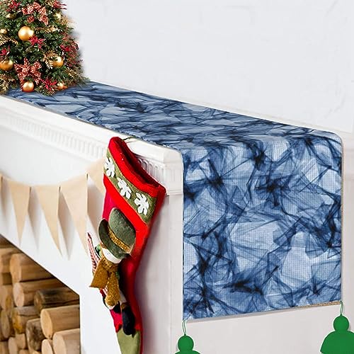 Chemin de table de Noël en marbre bleu pour sublimer vos repas de fêtes - 7