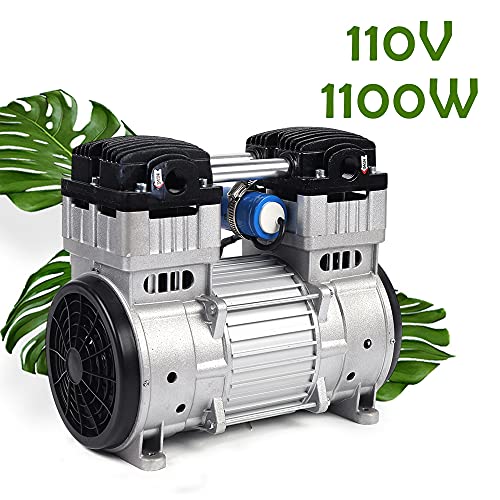 TITIDU Oil-free Vacuum Pump,Oilless Vacuum Pump Industrial Oil-free Silent Diaphragm Vacuum Pump 7CFM 1100W