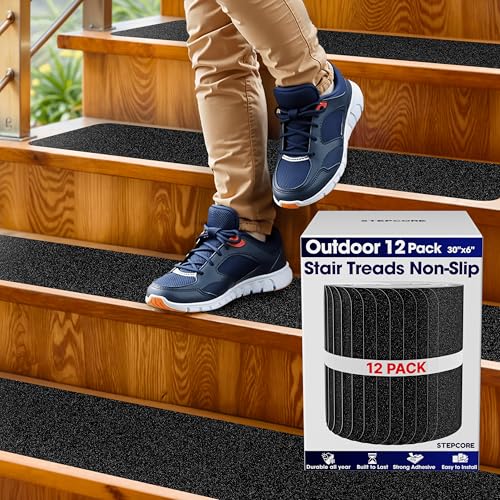 Outdoor Stair Treads Non Slip – 30" x 6" –