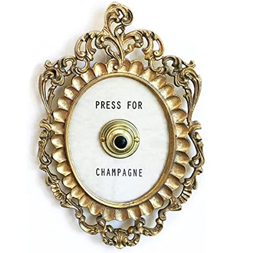 XUYue Press for Champagne Door Ring Bell, Ring Mini Press for Champagne Button, Champagne Themed Decor Wall for Party Christmas Home Bedroom Hotel (A-Basic)