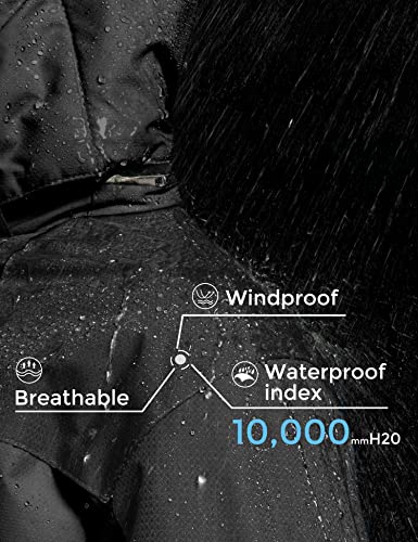 Zshow Girls' Mountain Ski Jacket Waterproof Warm Snow Coat Hooded Outerwear Jacket(Black,8) #TOP4