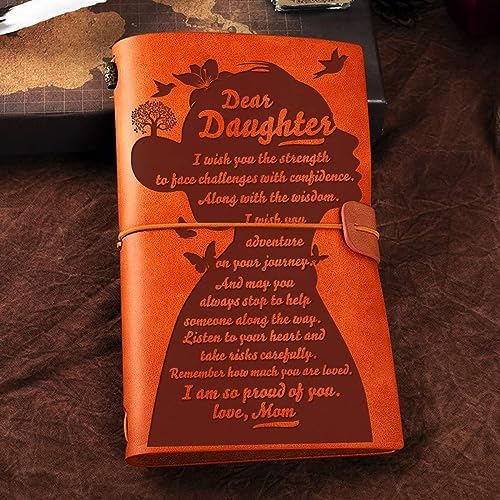 NGAEAK Daughter Leather Journal Notebook From Mom