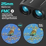 Hontry Binoculars for Adults and Kids, 10x25 Compact Binoculars for Bird Watching, Theater and Concerts, Hunting and Sport Games - Image 3