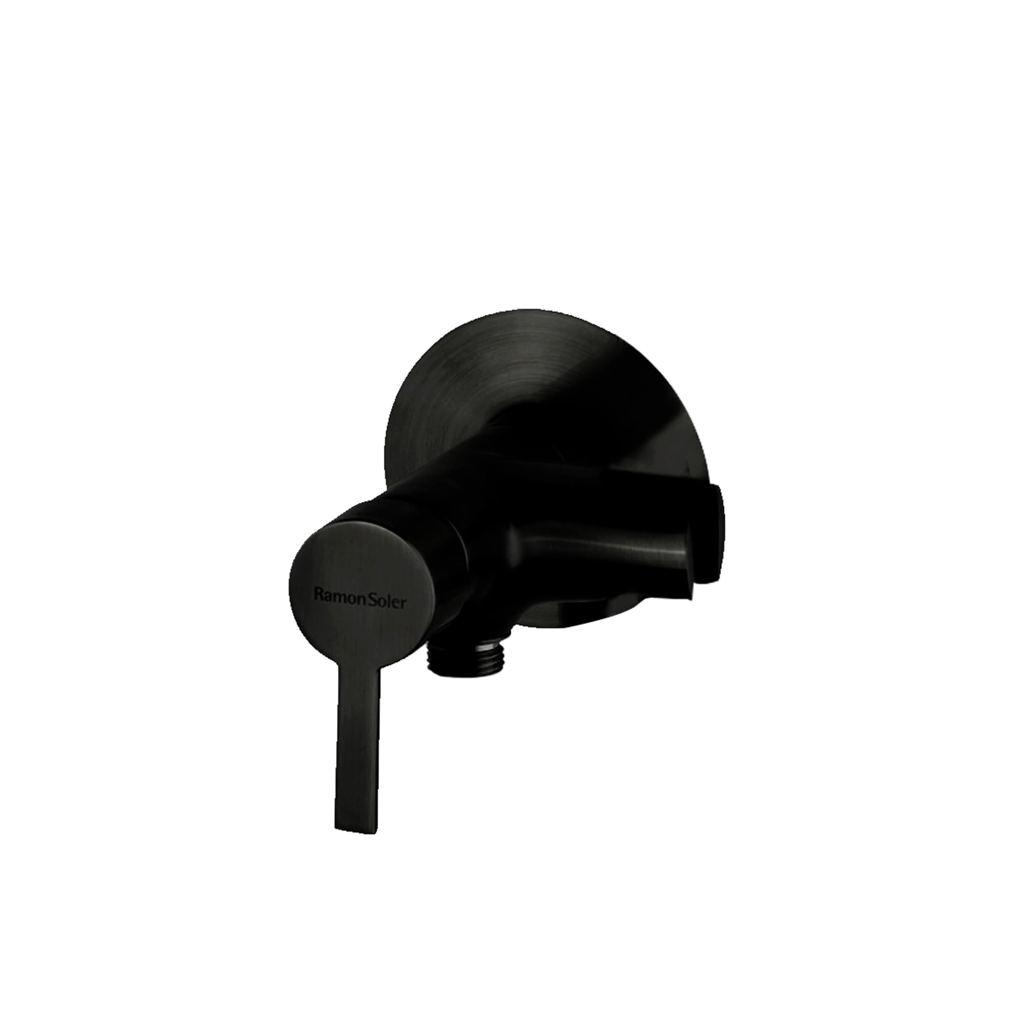 Ramon Soler WC Magnet Ducha Higiénica para WC Monomando Empotrado. Grifo de Inodoro para Higiene Íntima. Grifo Bidet con Soporte y Manguera. Duchita Sanitaria con Cierre de Seguridad Negro Mate