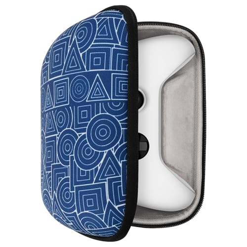 Image of GEEKRIA Controller Travel Case Compatible with Xbox One, Series X, S, Hard Shell Carrying Bag, Protective Storage with Internal Mesh Pocket (Blue)