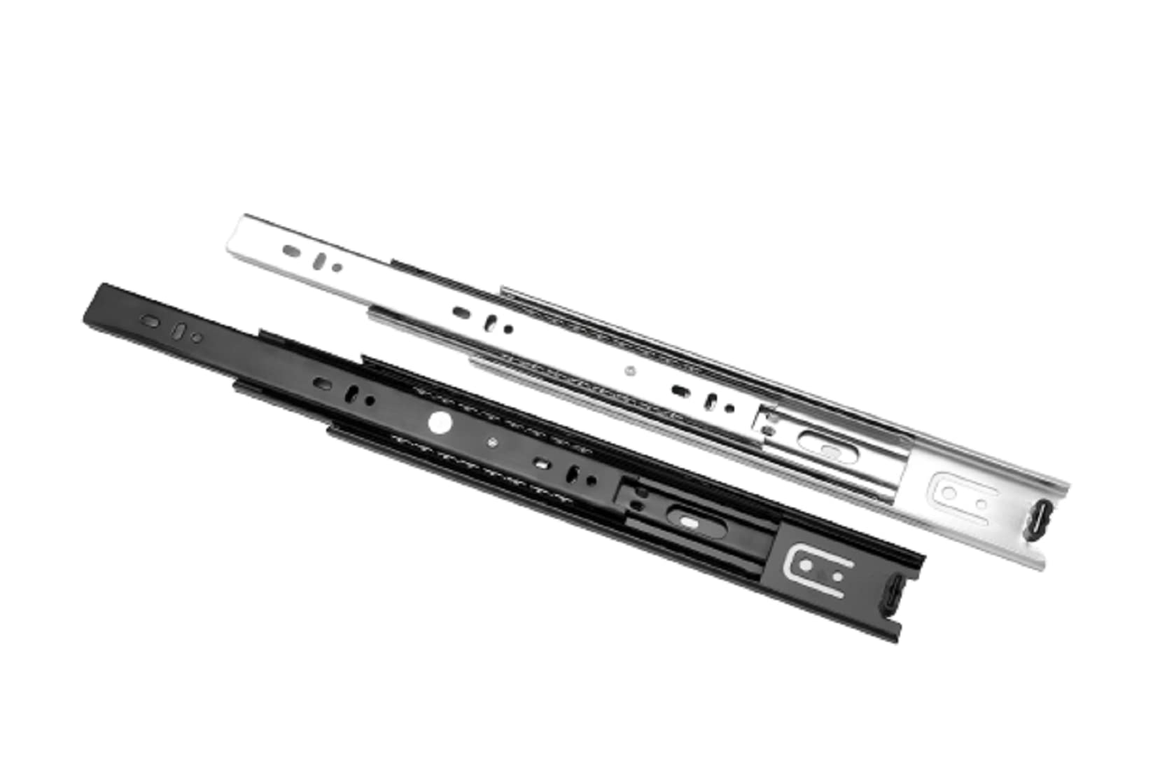 KHETAN Ball Bearing Stainless Steel Drawer Slides Telescopic Channel Load Bearing Capacity 50 kg-18 Inch Finish Black (Pack of 1) (B0BM9C3MSX) Amazon Price History, Amazon Price Tracker