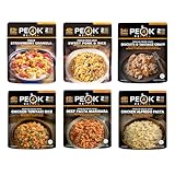 Peak Refuel Variety Meal Kit | Pack of 6 | 12 Total Servings | Freeze Dried Backpacking and Camping Food | Amazing Taste | Quick Prep