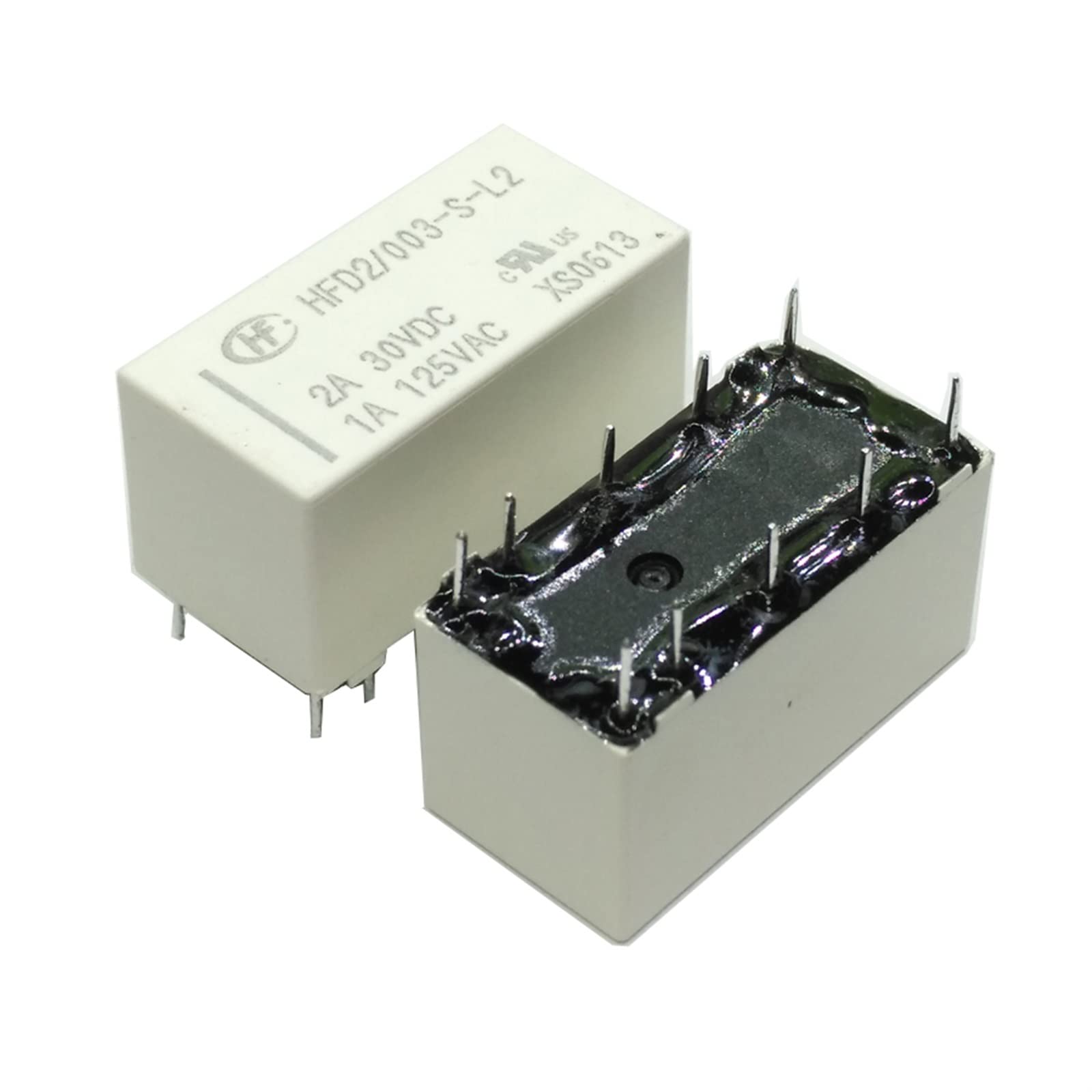 AQHYEBNSR 5PCS/lot New Relay HFD2-005-S-L2-D HFD2-012-S-L2-D HFD2-024-S-L2 HFD2 024 S L2 5V 12VDC 24V 10PIN Signal Double Coil