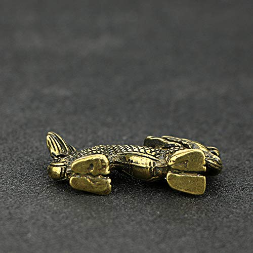Statues And Figurines Sculptures Decor Brass Zodiac Dragon Keychain Pendant Zodiac Craft Jewelry #TOP2